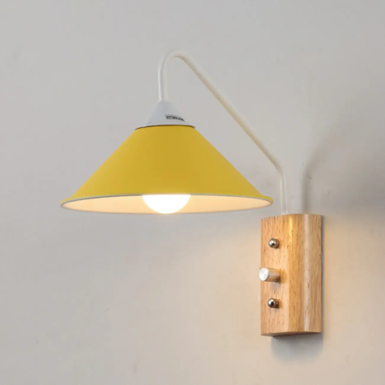 Modern Alloy Wall Light with Geometric Shade for Bedroom Image - 10 | homeyfad