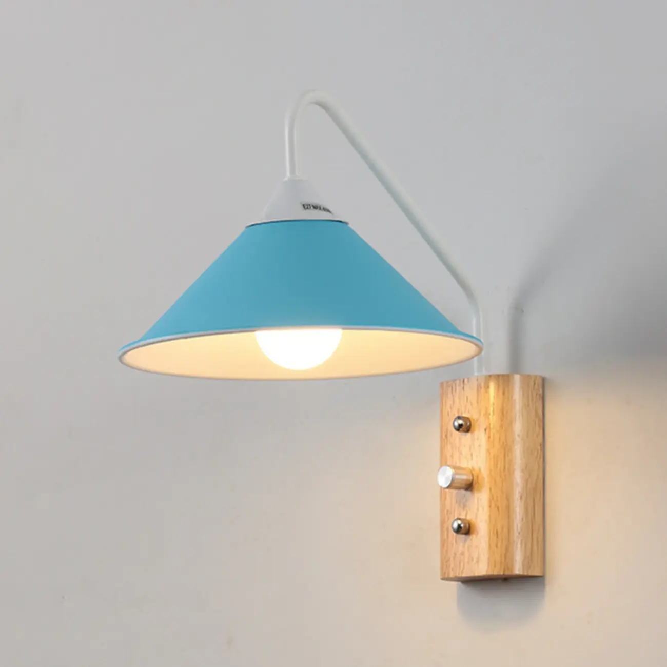 Modern Alloy Wall Light with Geometric Shade for Bedroom Image - 11 | homeyfad