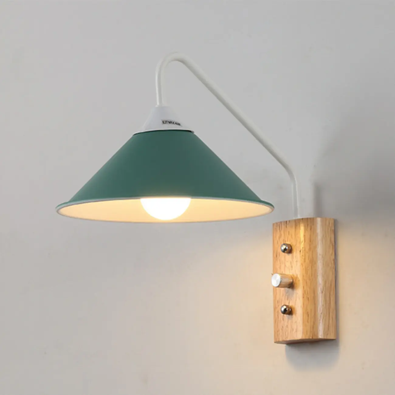 Modern Alloy Wall Light with Geometric Shade for Bedroom Image - 12 | homeyfad