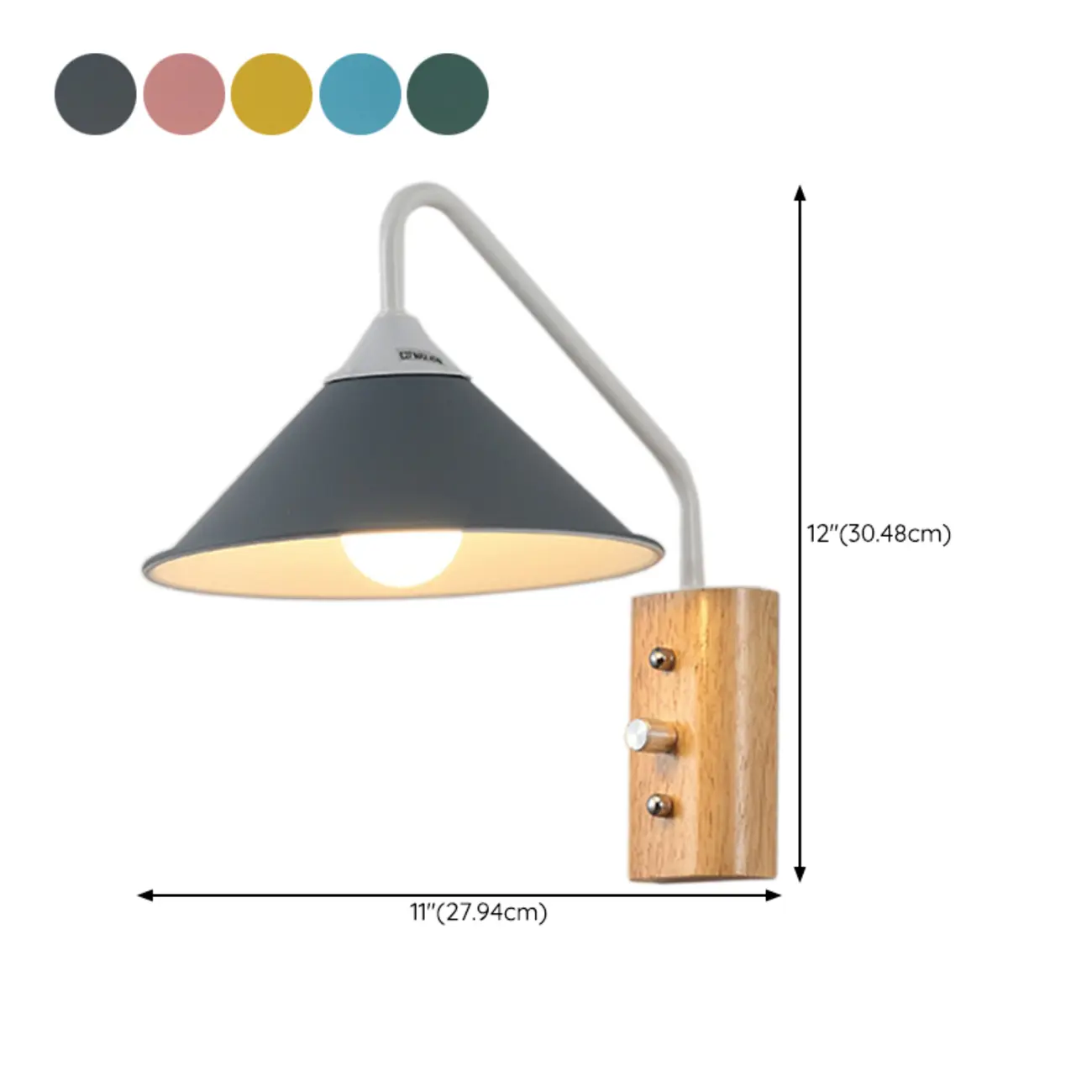 Modern Alloy Wall Light with Geometric Shade for Bedroom Image - 21 | homeyfad