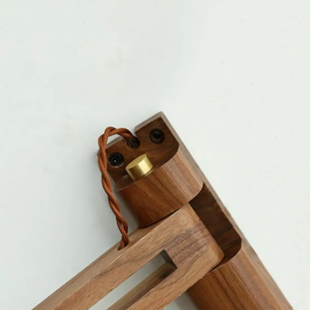 Vintage Ceramic Shade Wall Light, Wood Bracket, Indoor Use Image - 13 | homeyfad