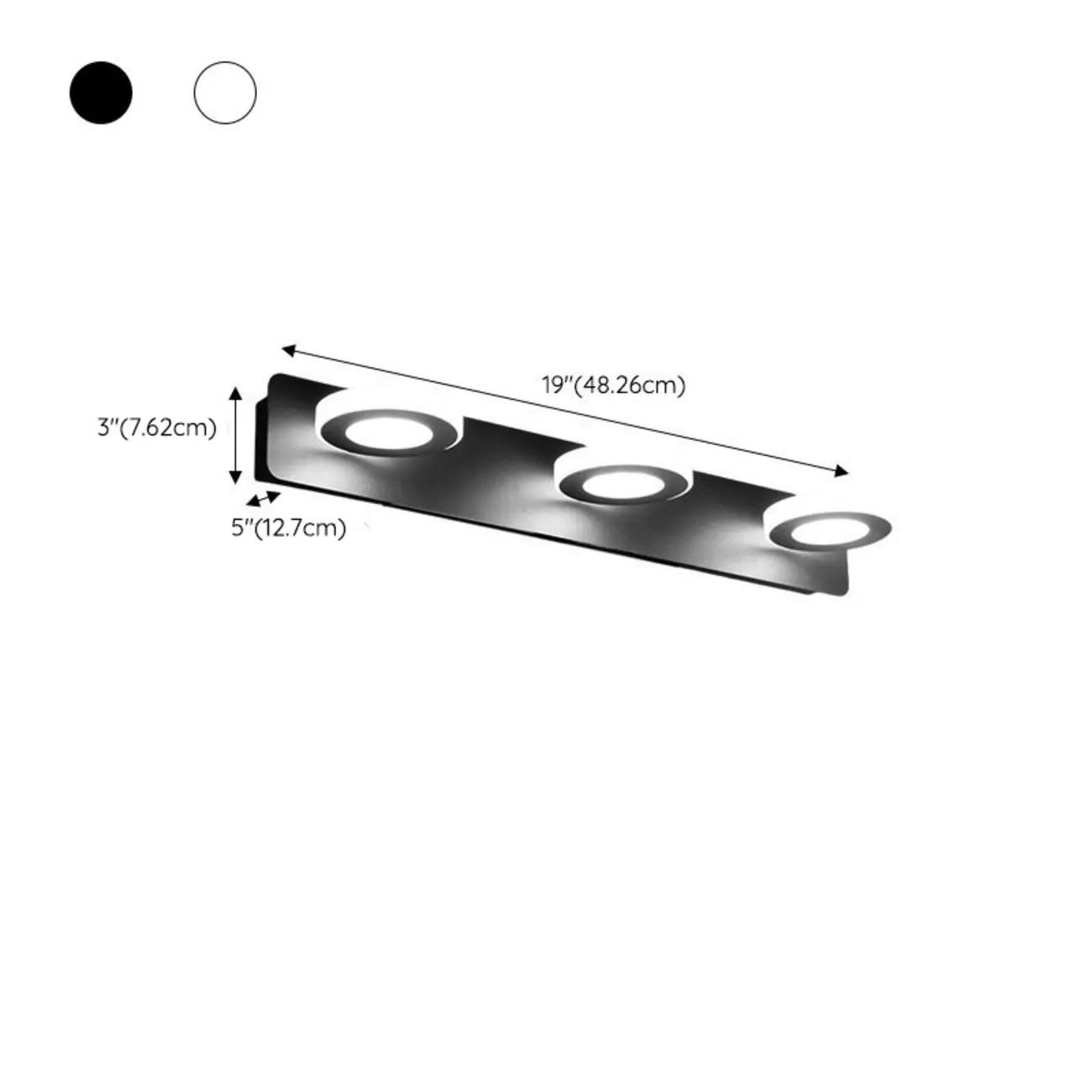 Classic Circular LED Vanity Light with Acrylic Shade for Bathroom Image - 27 | homeyfad