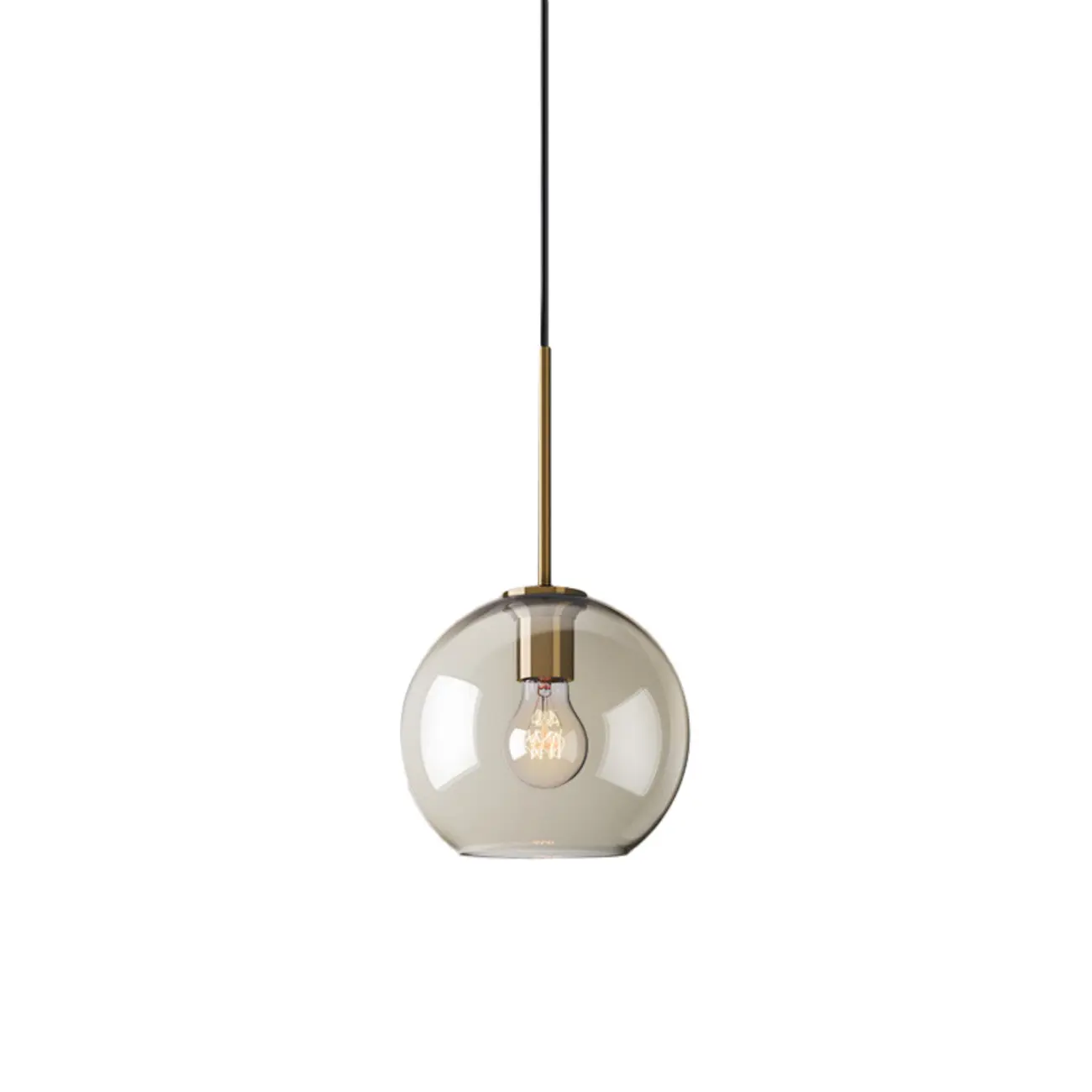 Modern Glass Globe Pendant Light with Adjustable Cord for Dining Image - 7 | homeyfad