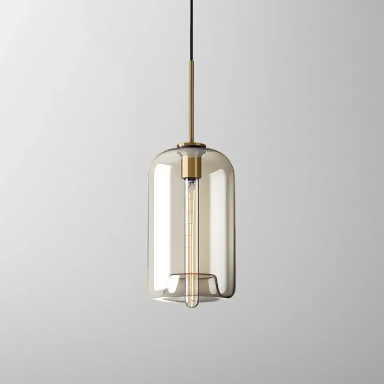 Modern Glass Globe Pendant Light with Adjustable Cord for Dining Image - 9