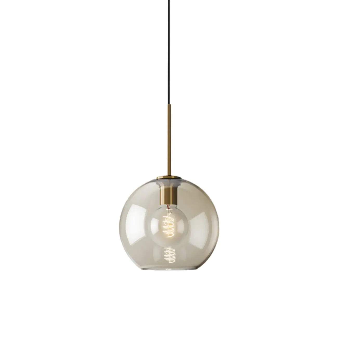 Modern Glass Globe Pendant Light with Adjustable Cord for Dining Image - 10 | homeyfad