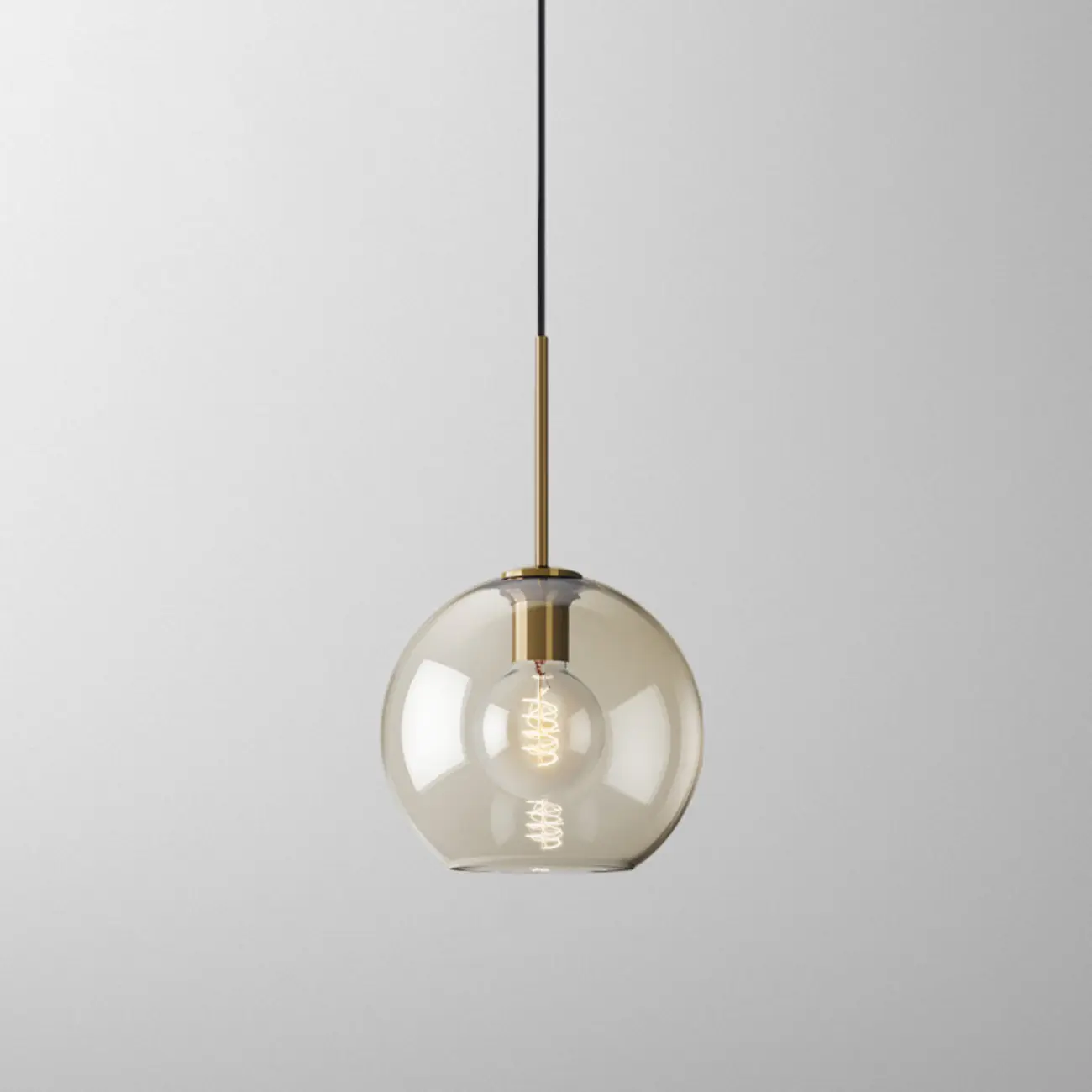 Modern Glass Globe Pendant Light with Adjustable Cord for Dining Image - 15 | homeyfad