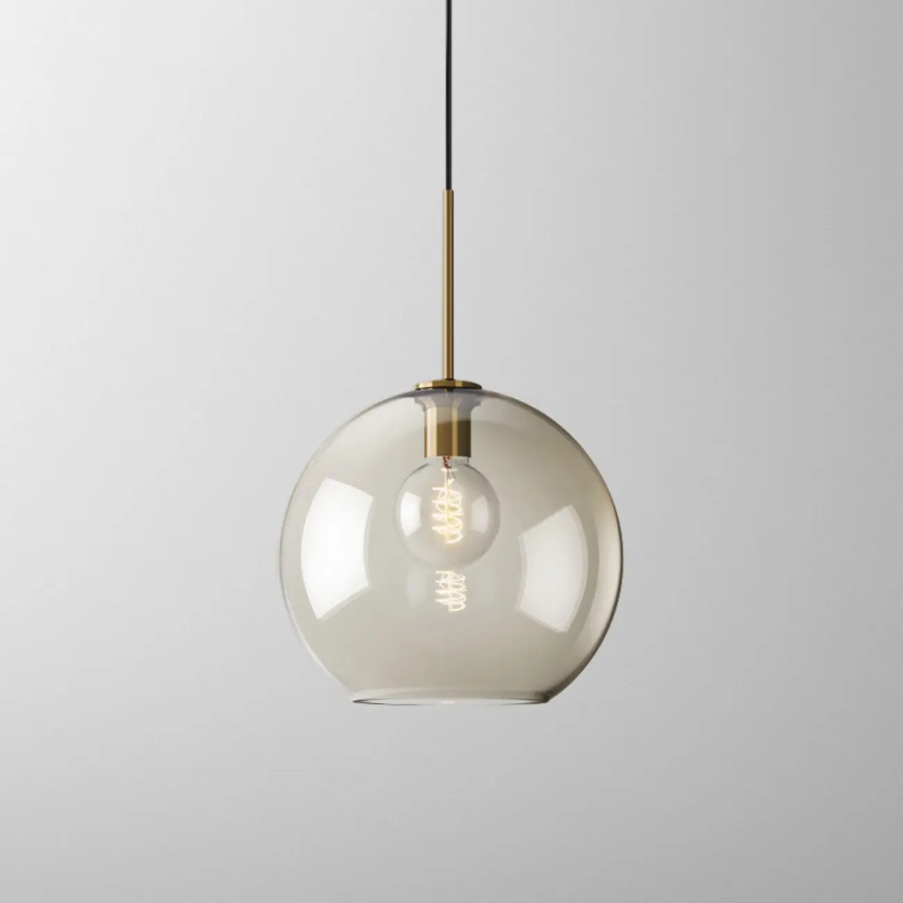 Modern Glass Globe Pendant Light with Adjustable Cord for Dining Image - 16 | homeyfad
