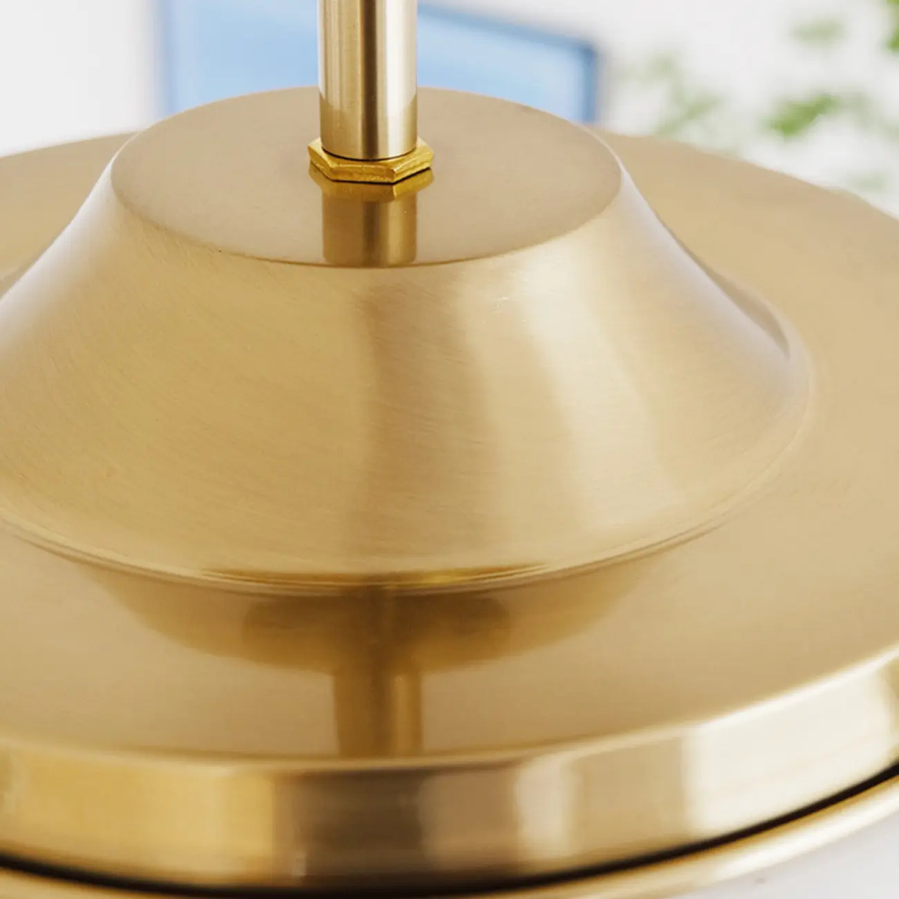 Mini White Round Glass Modern Metal Semi Flush Ceiling Light Image - 17 | homeyfad