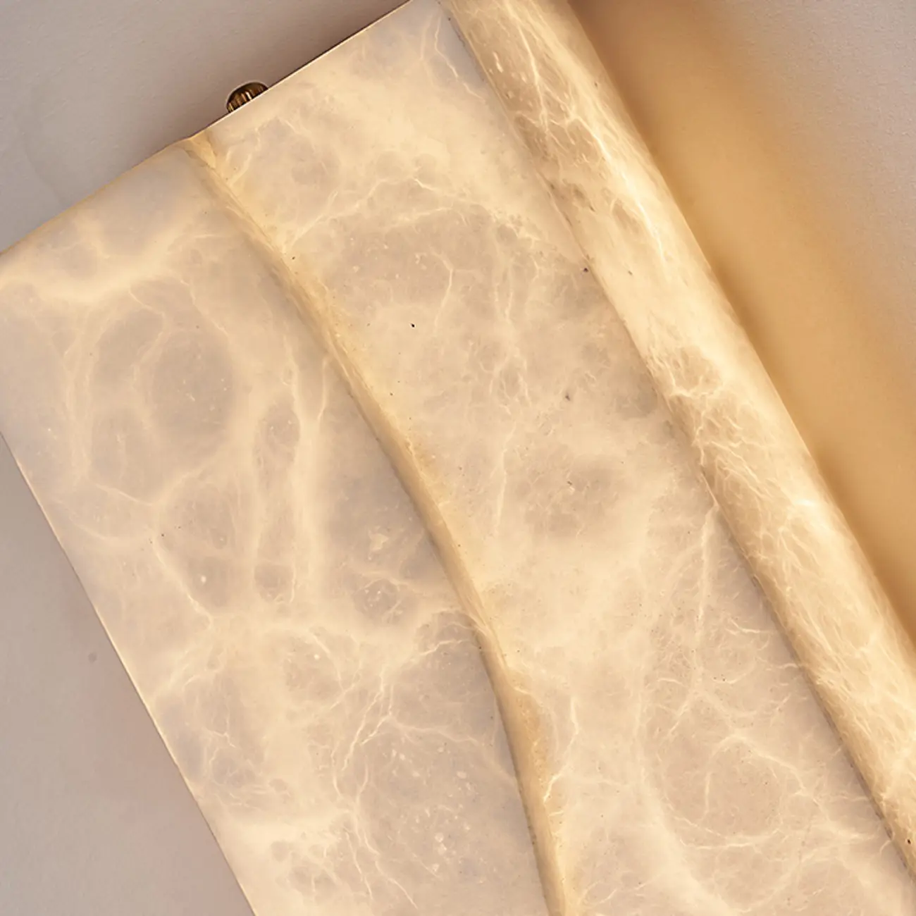 Modern Ivory Stone Warm Light Wall Sconce light Image - 10 | homeyfad