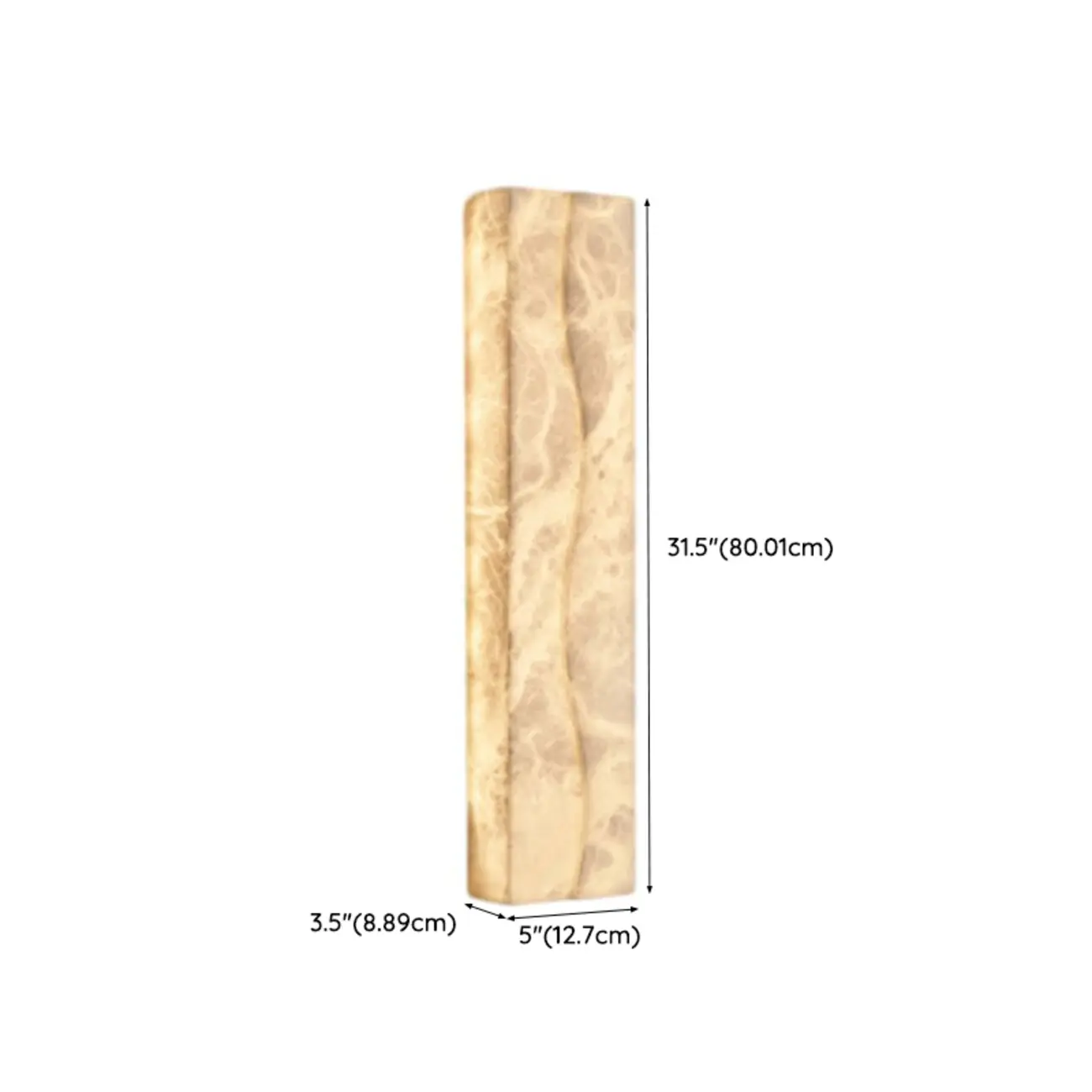 Modern Ivory Stone Warm Light Wall Sconce light Image - 16 | homeyfad