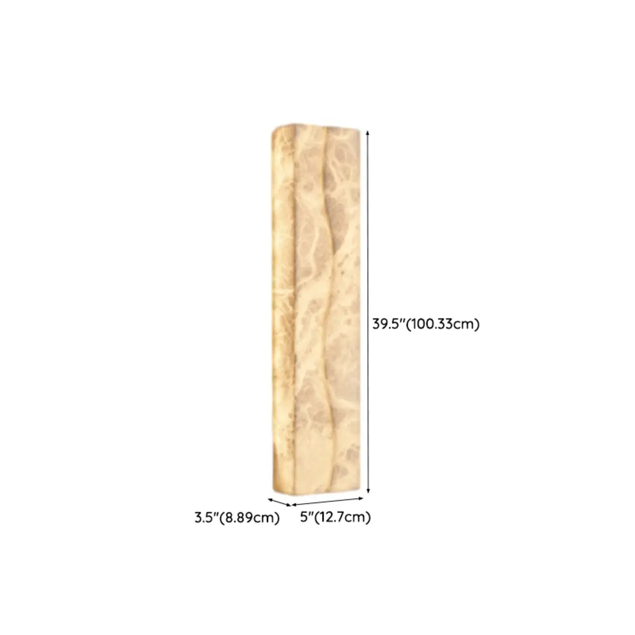 Modern Ivory Stone Warm Light Wall Sconce light Image - 17 | homeyfad