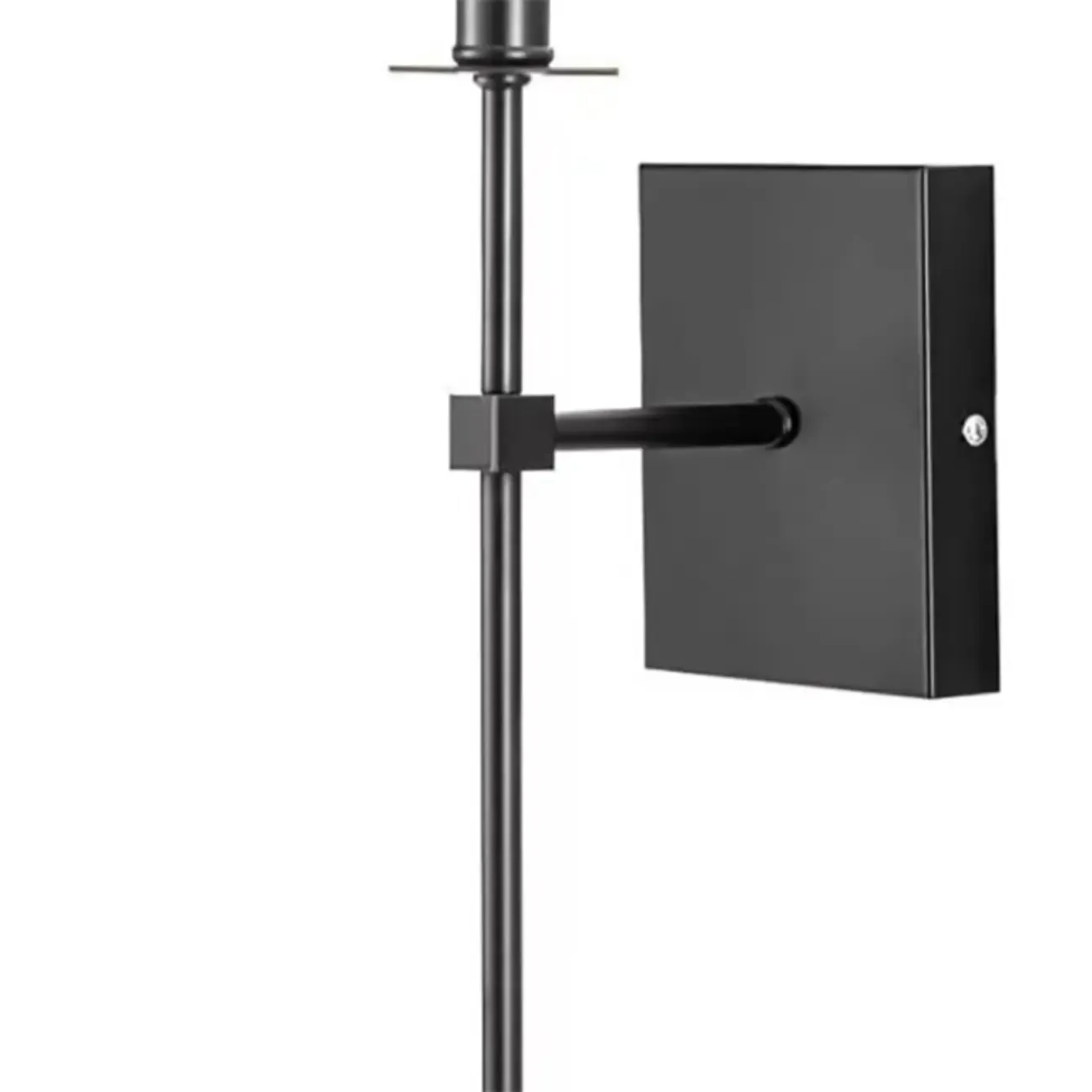 Modern Metal Fixture Fabric Shade Wall Sconce Image - 10