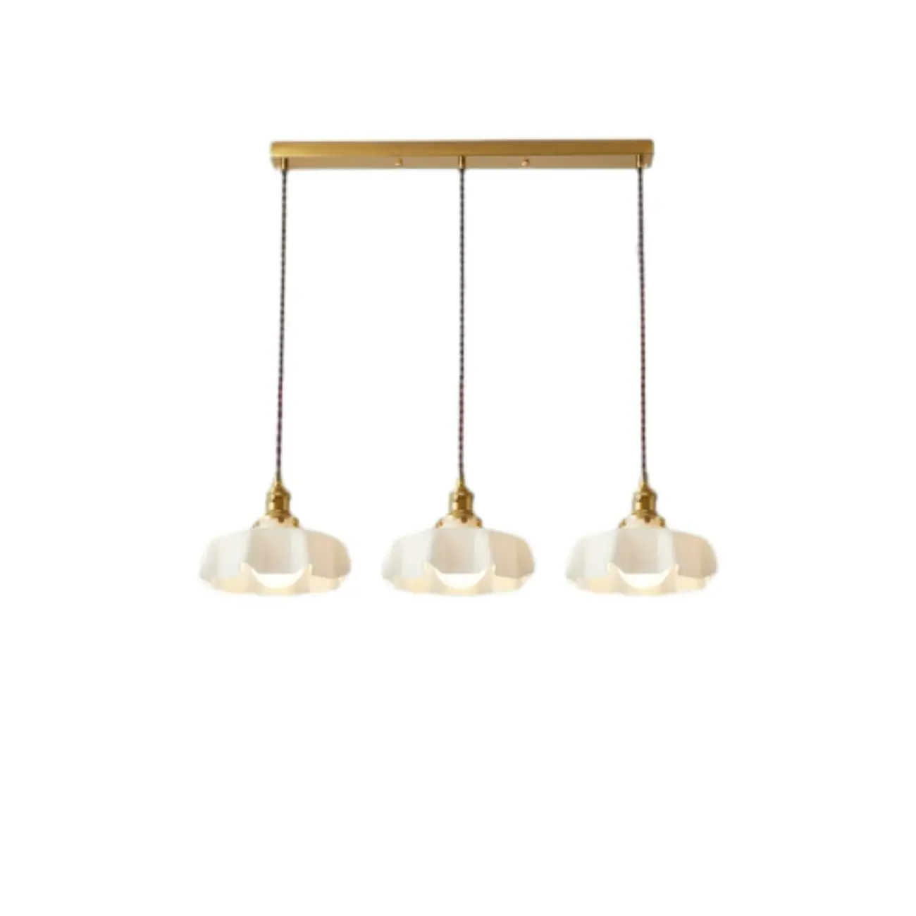 Colorful 3-Light Glass Pendant Lights for Kitchen Image - 8 | homeyfad