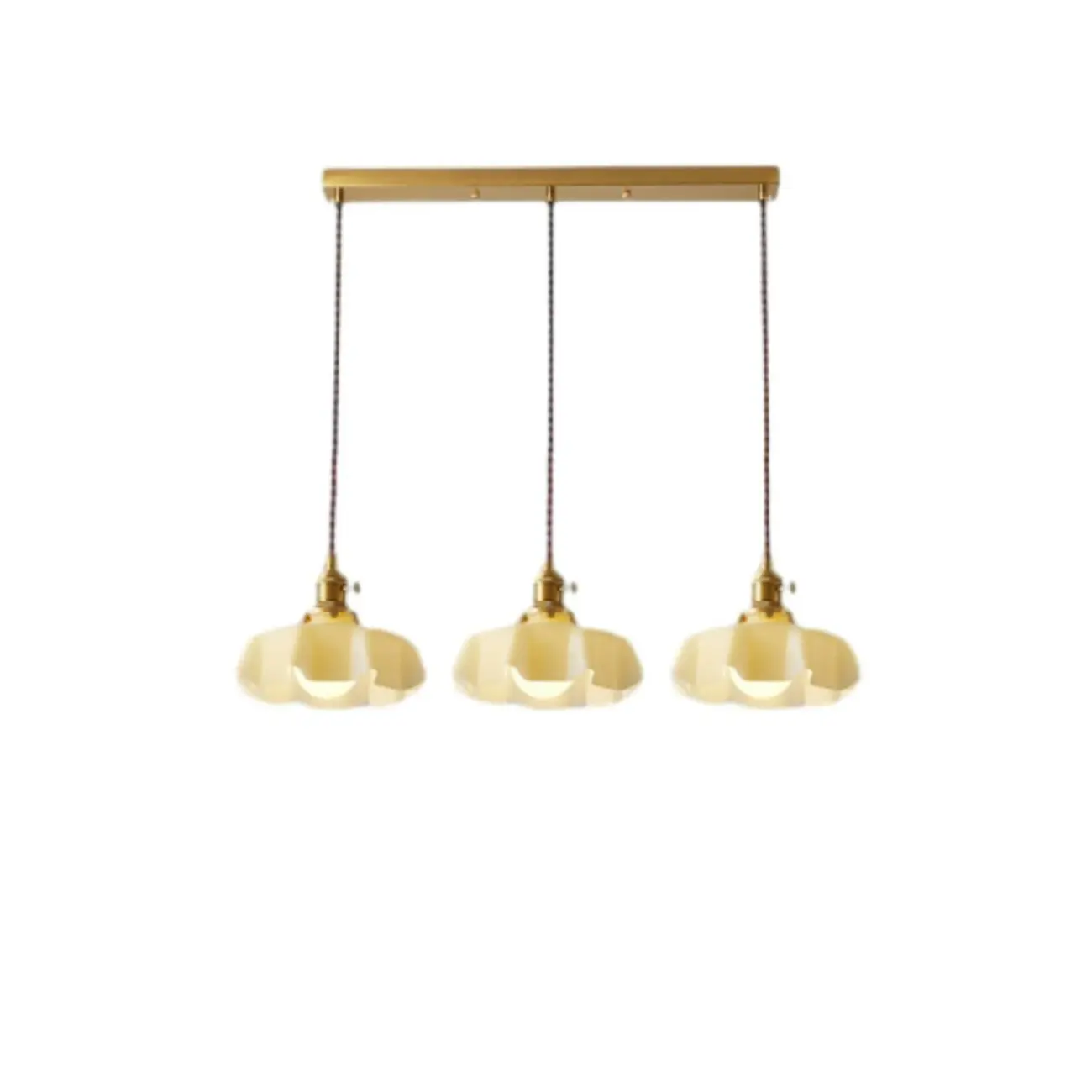 Colorful 3-Light Glass Pendant Lights for Kitchen Image - 10 | homeyfad