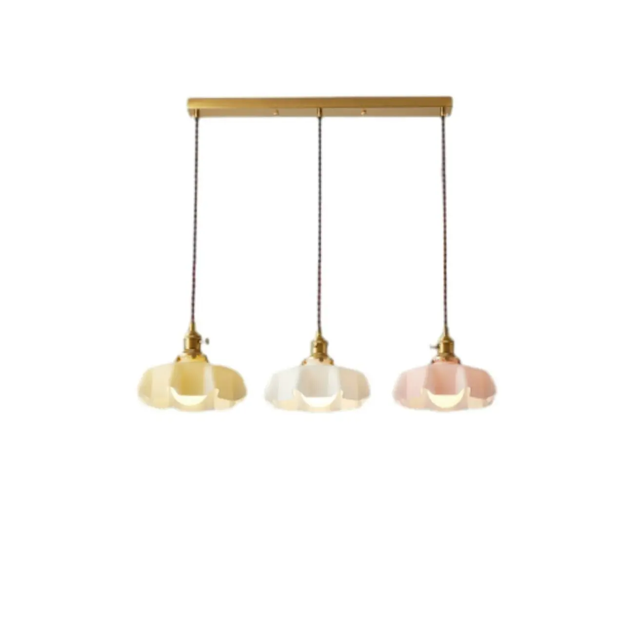 Colorful 3-Light Glass Pendant Lights for Kitchen Image - 11 | homeyfad