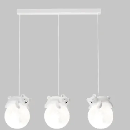 Kids Cute Bear-Moon LED Island Pendant Light Image - 7
