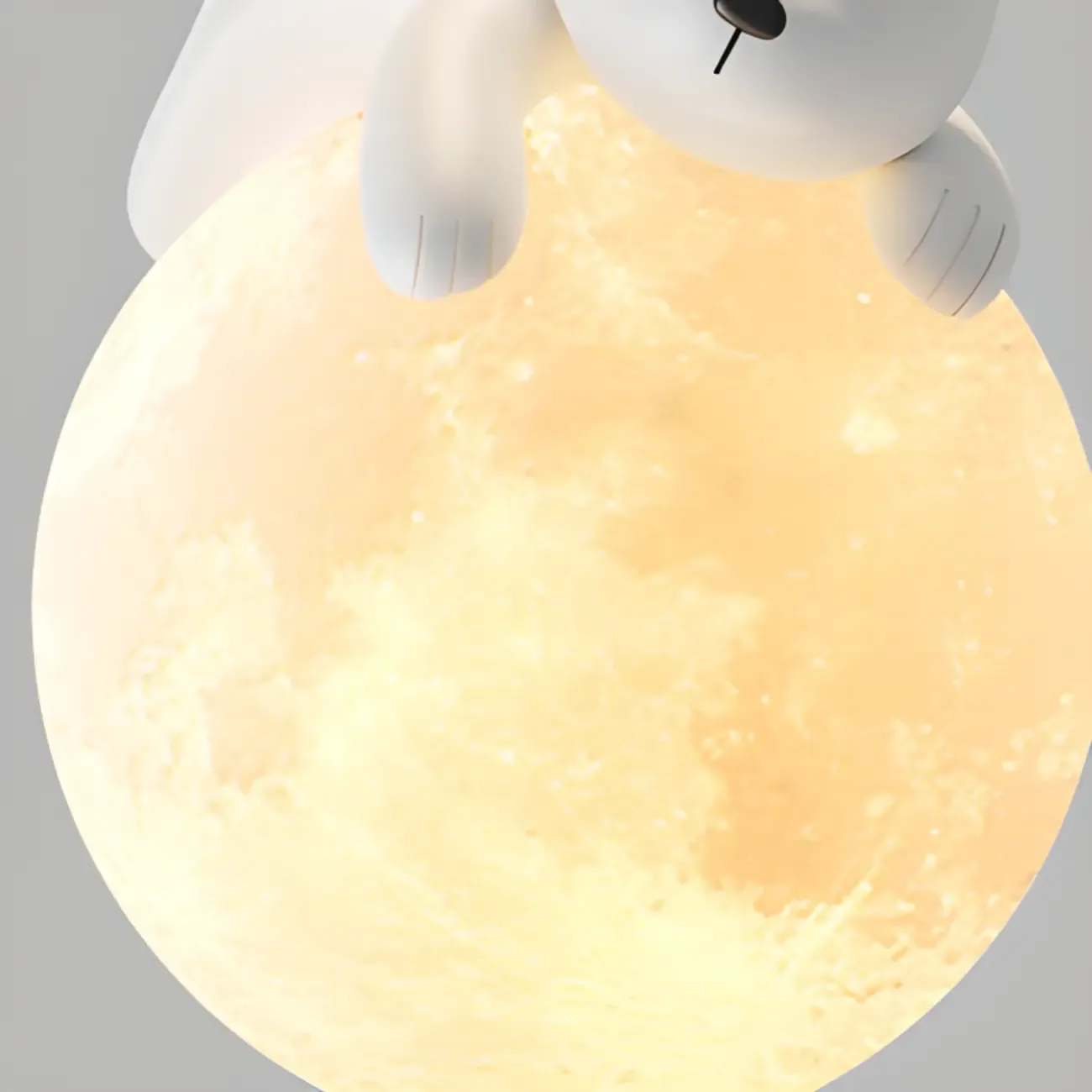 Kids Cute Bear-Moon LED Island Pendant Light Image - 10