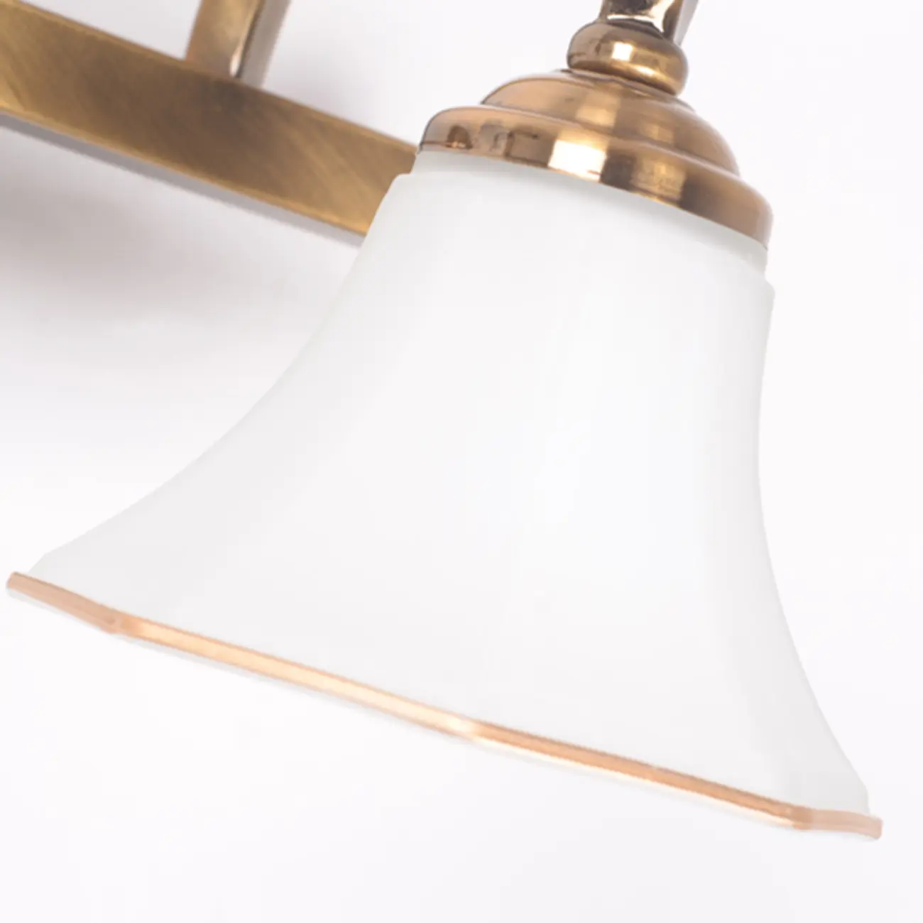 Modern Classic Gold Bell Glass Bathroom Vanity Light | homeyfad