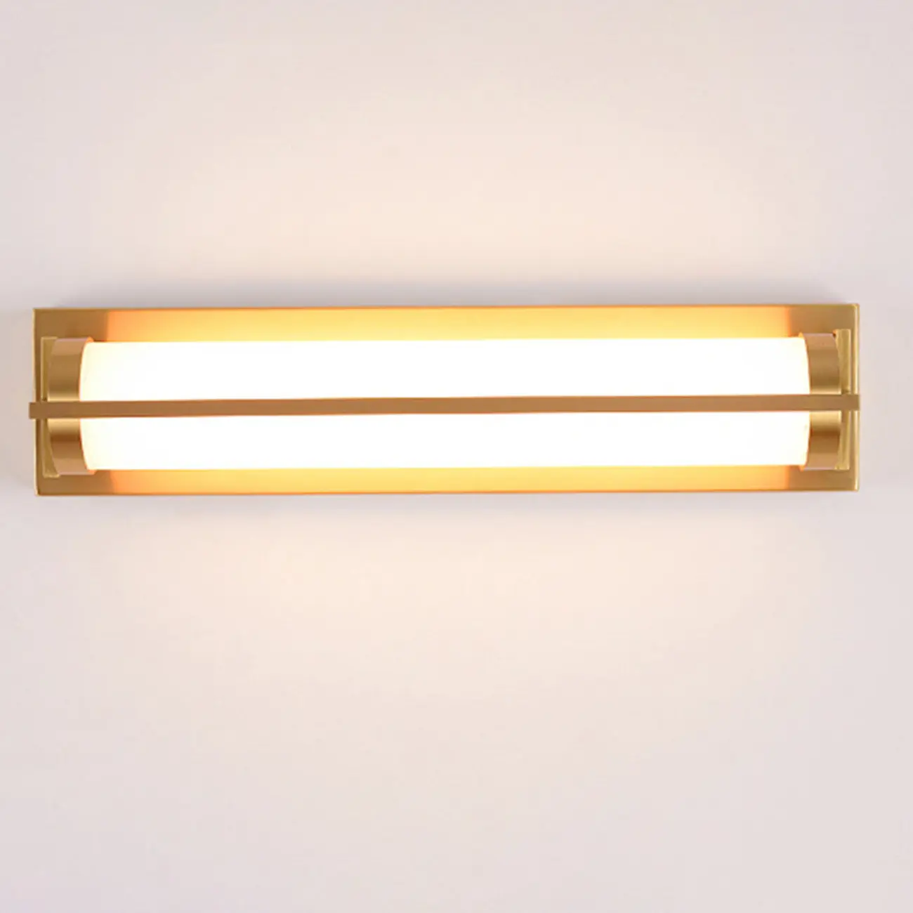 Straight Modern Gold Vanity Light with Warm LED for Bathroom | homeyfad