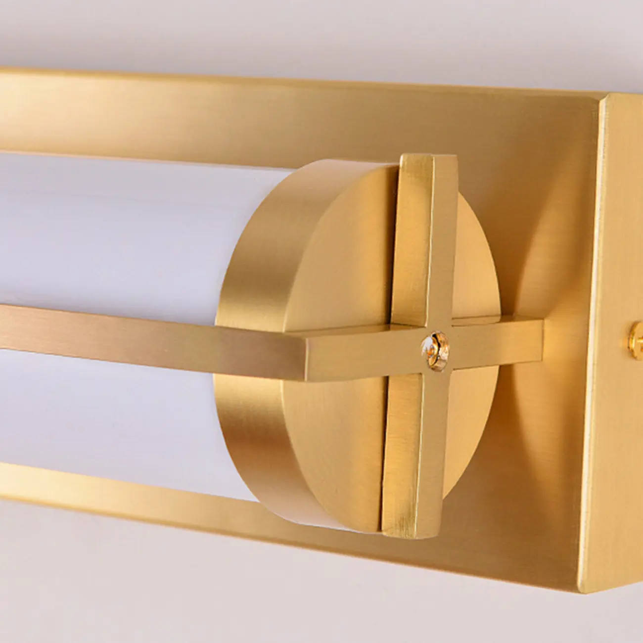 Straight Modern Gold Vanity Light with Warm LED for Bathroom | homeyfad