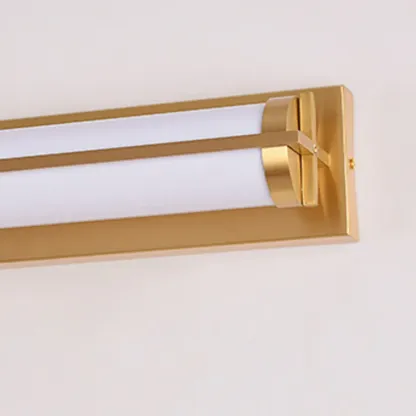 Straight Modern Gold Vanity Light with Warm LED for Bathroom