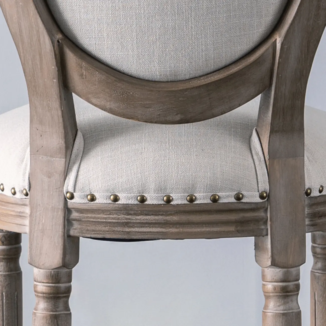 White French Country Solid Wood Counter Bar Stools with Back Image - 5 | homeyfad