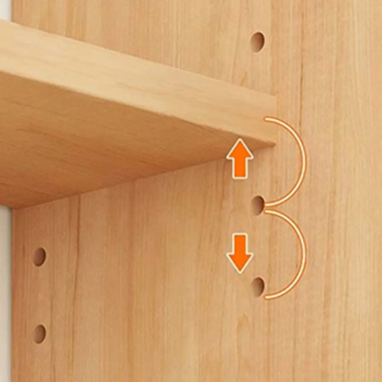 Natural Narrow Multi-Layer Open Back Wooden Bookshelf Image - 10 | homeyfad