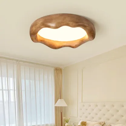 Acrylic Artistic Melting Cream Design Flush Ceiling Light Image - 3