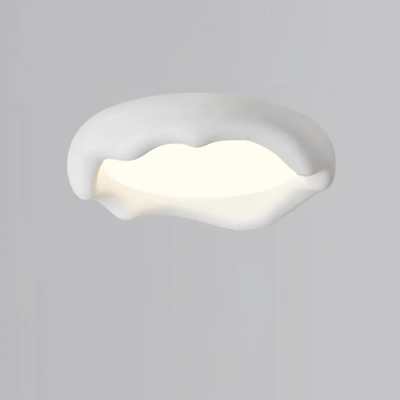 Acrylic Artistic Melting Cream Design Flush Ceiling Light Image - 4