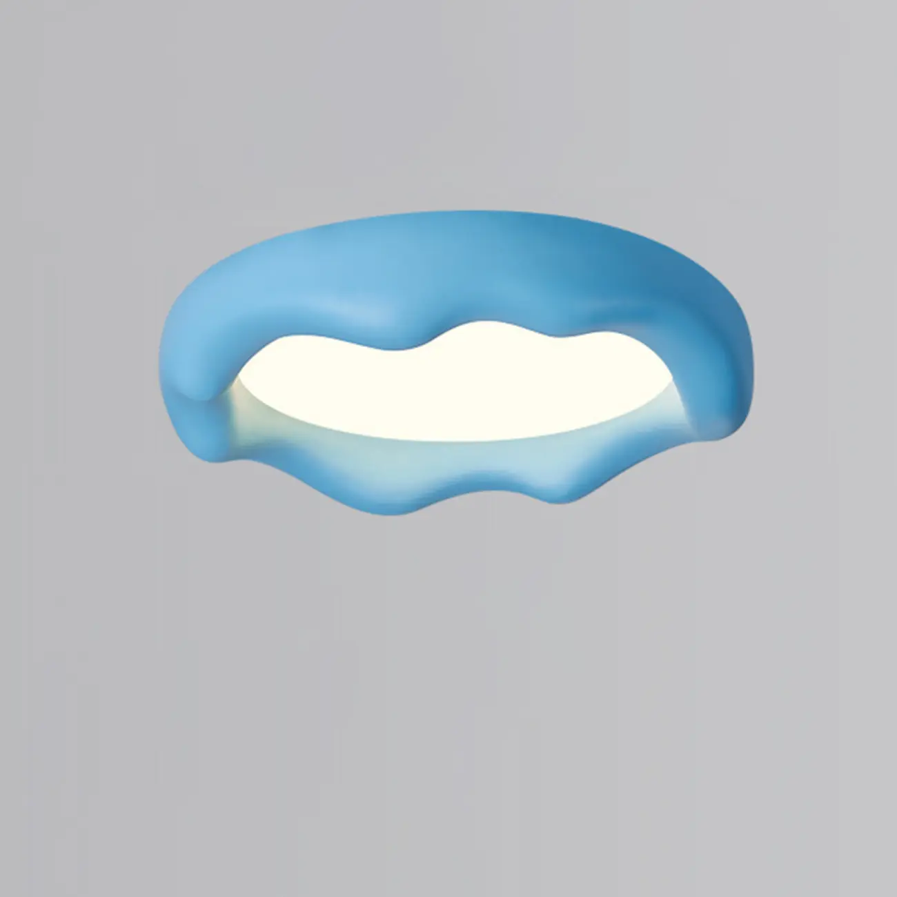 Acrylic Artistic Melting Cream Design Flush Ceiling Light Image - 10 | homeyfad