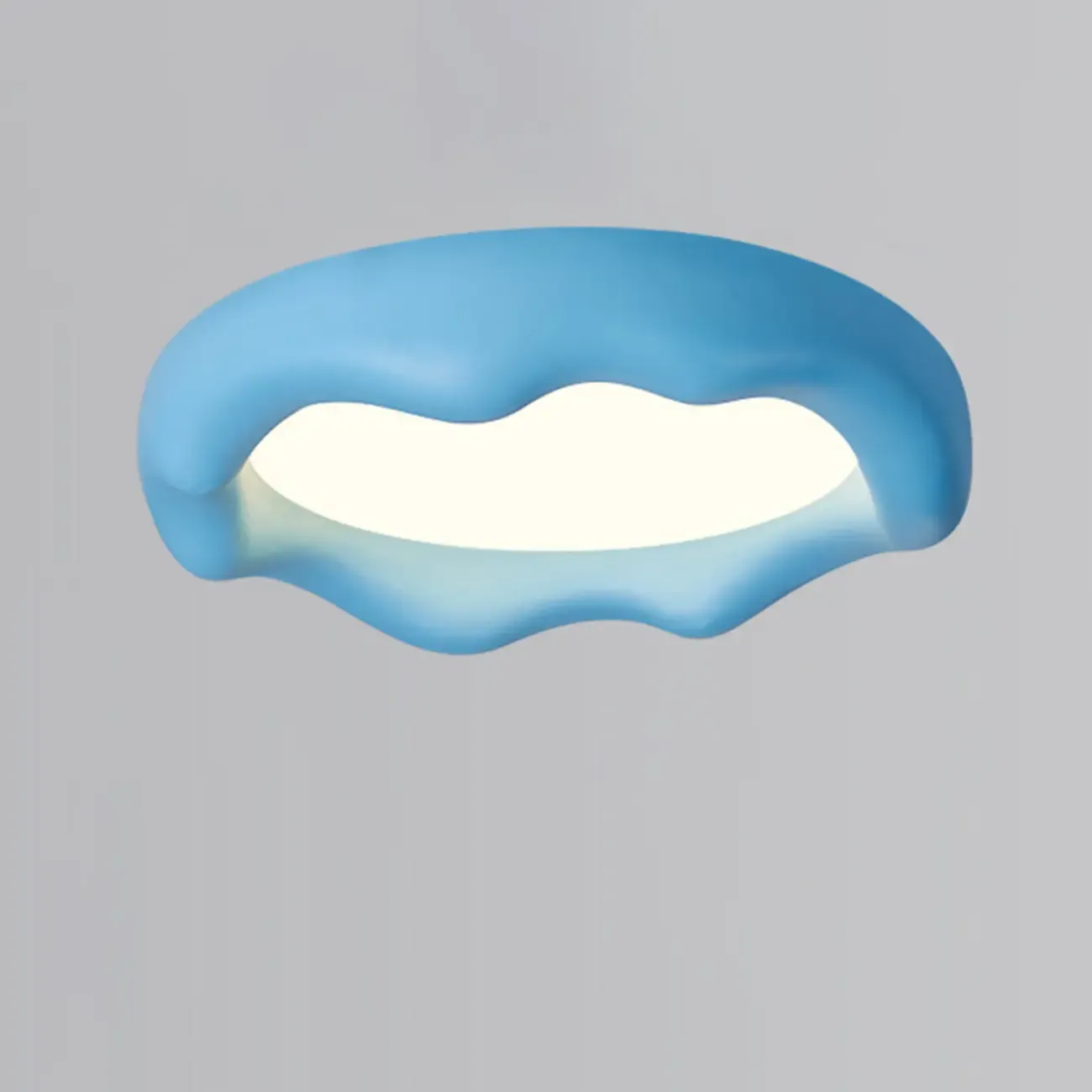 Acrylic Artistic Melting Cream Design Flush Ceiling Light Image - 11