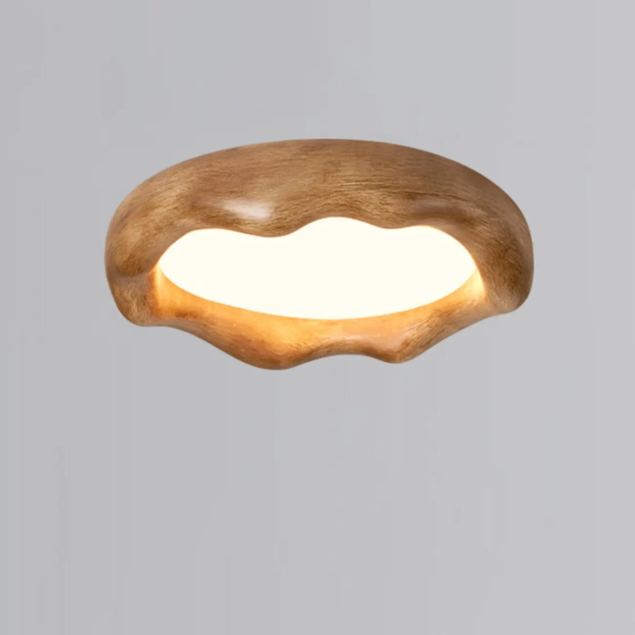 Acrylic Artistic Melting Cream Design Flush Ceiling Light Image - 16 | homeyfad