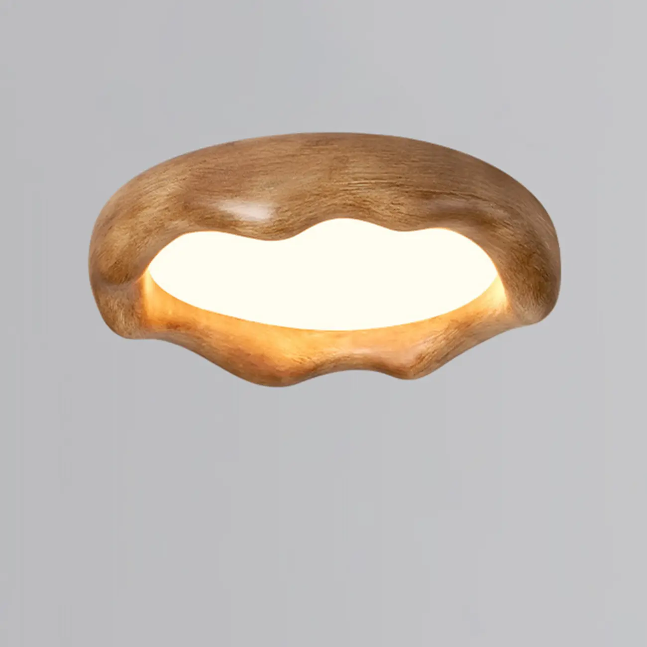 Acrylic Artistic Melting Cream Design Flush Ceiling Light Image - 18 | homeyfad