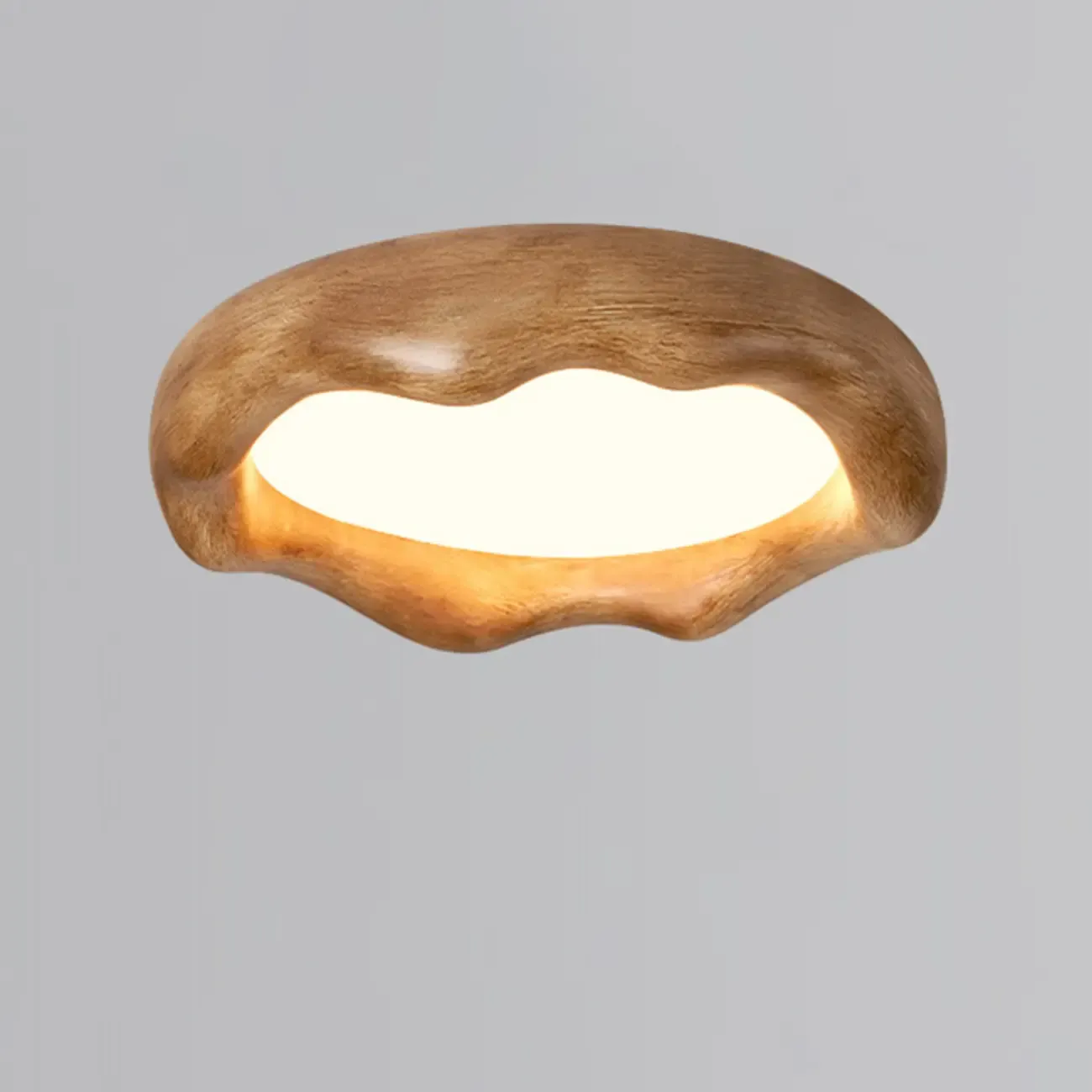 Acrylic Artistic Melting Cream Design Flush Ceiling Light Image - 18