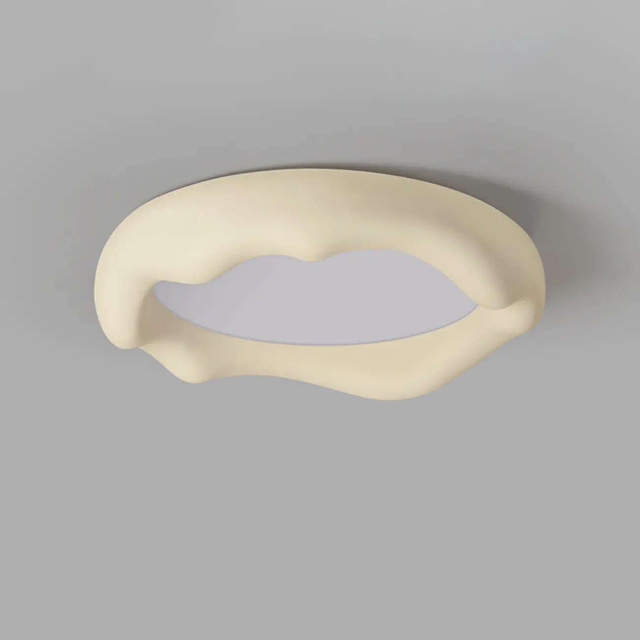 Acrylic Artistic Melting Cream Design Flush Ceiling Light Image - 20 | homeyfad