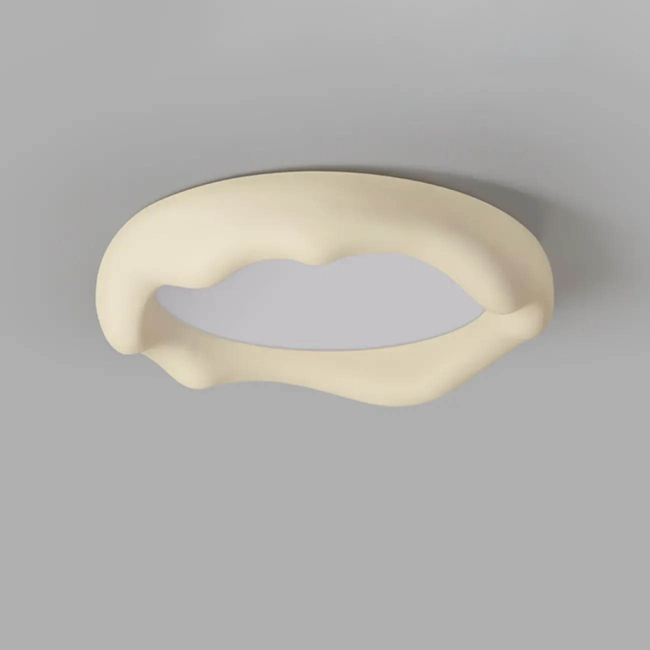 Acrylic Artistic Melting Cream Design Flush Ceiling Light Image - 20