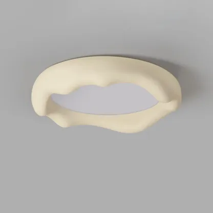 Acrylic Artistic Melting Cream Design Flush Ceiling Light Image - 20