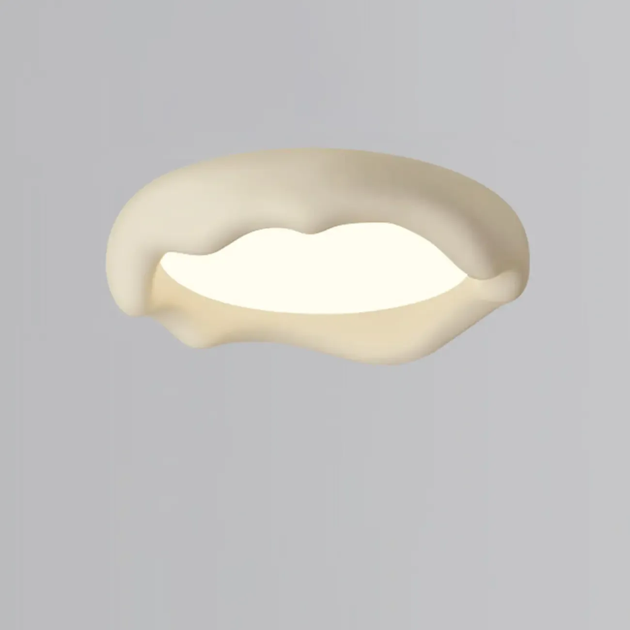 Acrylic Artistic Melting Cream Design Flush Ceiling Light Image - 21