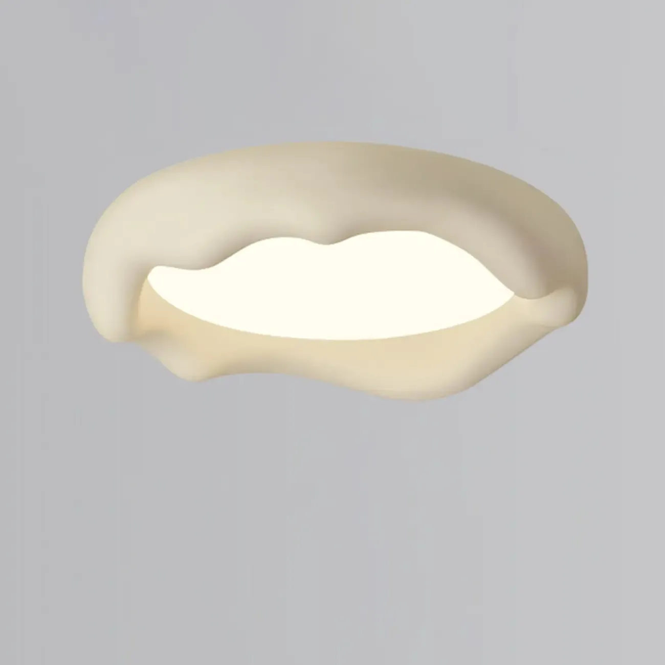 Acrylic Artistic Melting Cream Design Flush Ceiling Light Image - 23