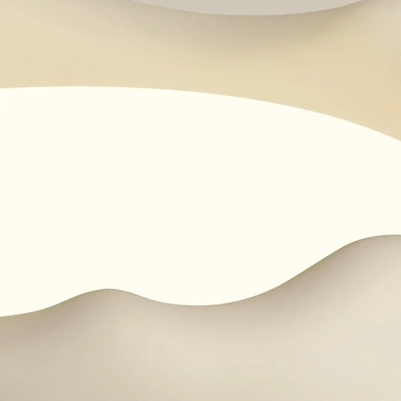 Acrylic Artistic Melting Cream Design Flush Ceiling Light Image - 24