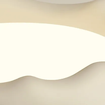 Acrylic Artistic Melting Cream Design Flush Ceiling Light Image - 24