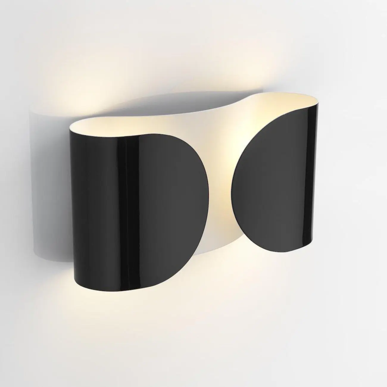 Contemporary Metal 2-Light Curved Wall Sconce Image - 8 | homeyfad