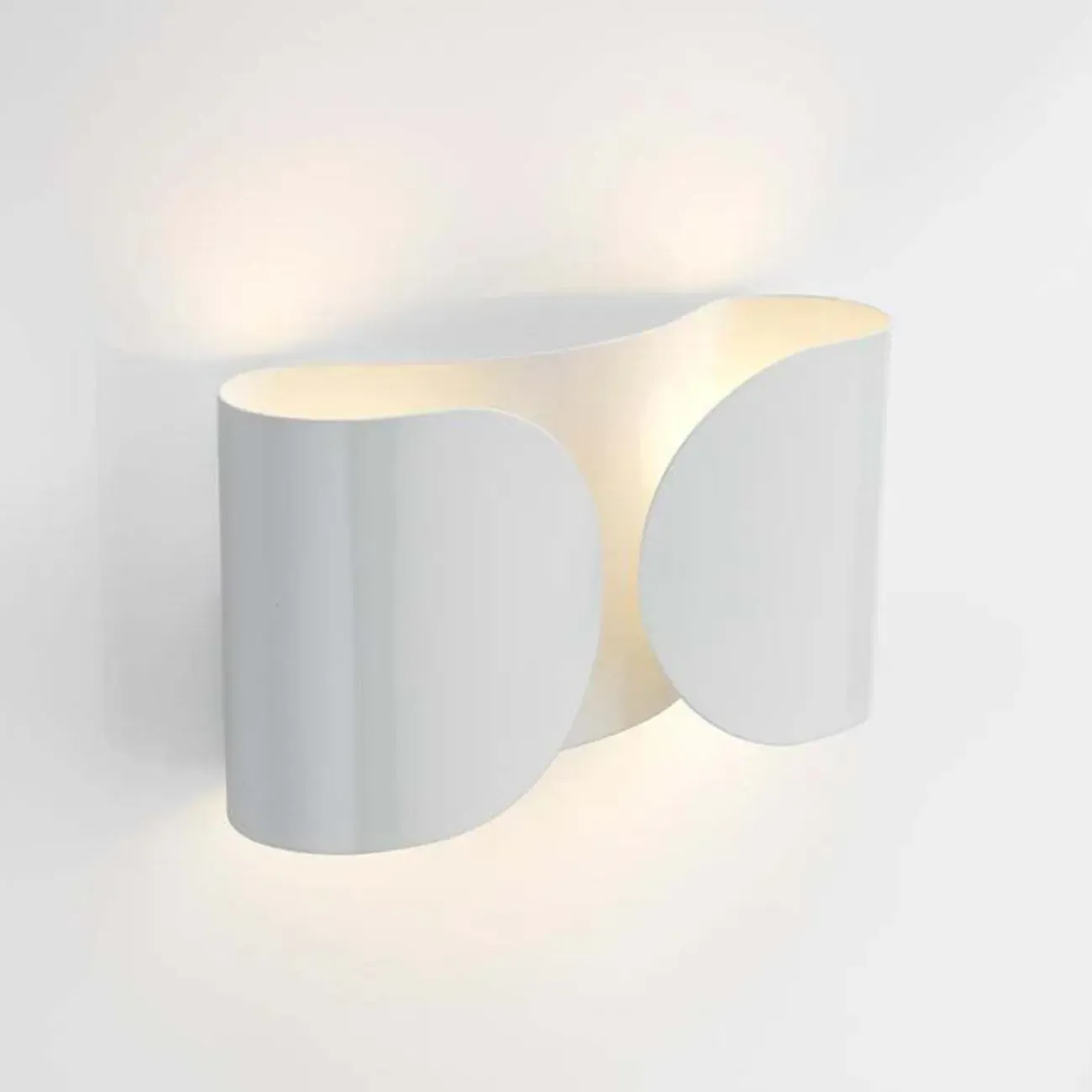 Contemporary Metal 2-Light Curved Wall Sconce Image - 9