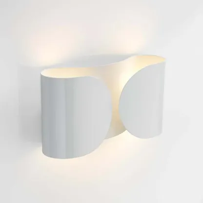 Contemporary Metal 2-Light Curved Wall Sconce Image - 9