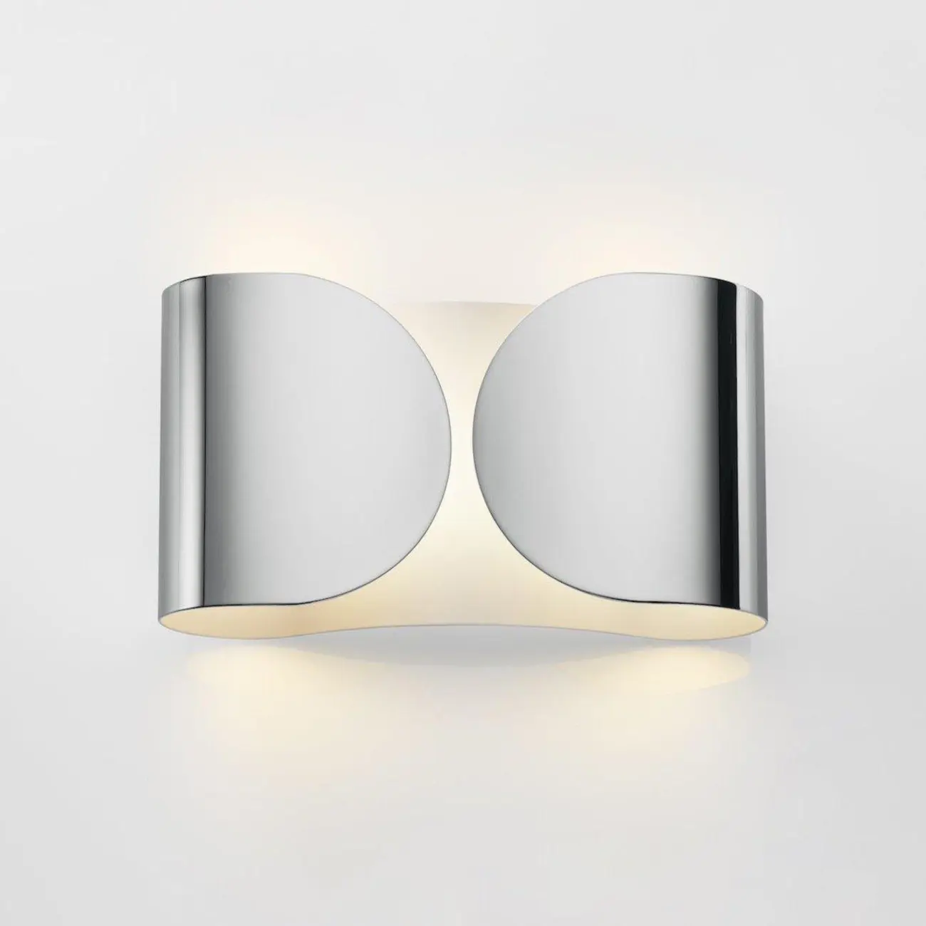 Contemporary Metal 2-Light Curved Wall Sconce Image - 6 | homeyfad