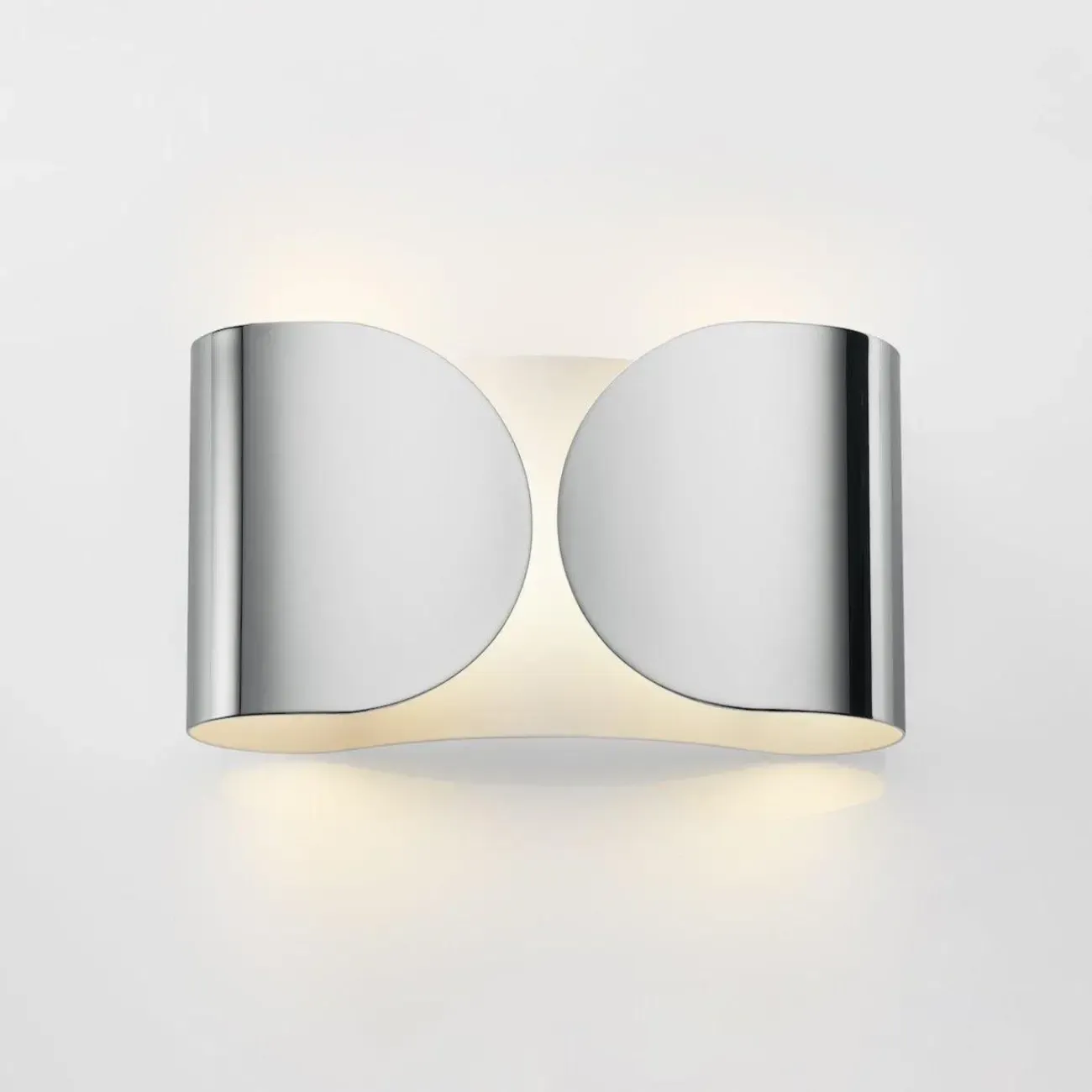 Contemporary Metal 2-Light Curved Wall Sconce Image - 6