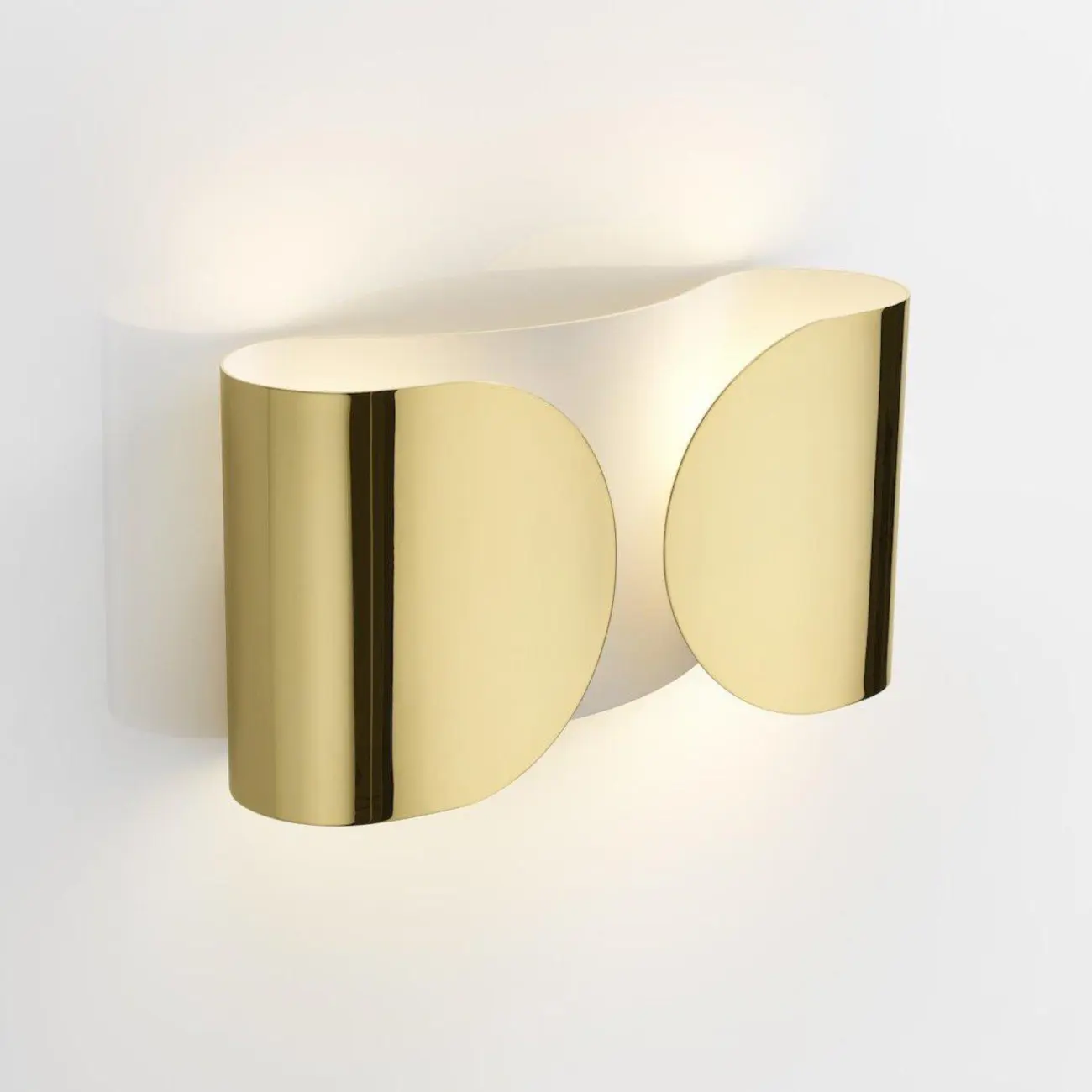 Contemporary Metal 2-Light Curved Wall Sconce Image - 7 | homeyfad