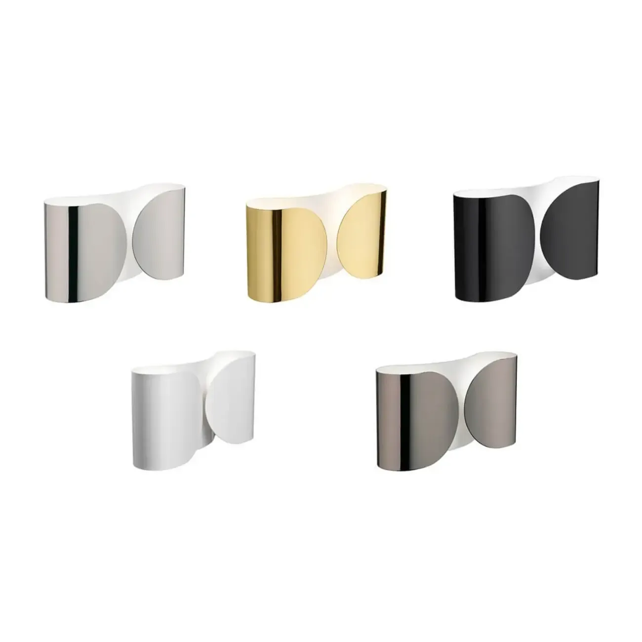 Contemporary Metal 2-Light Curved Wall Sconce Image - 20