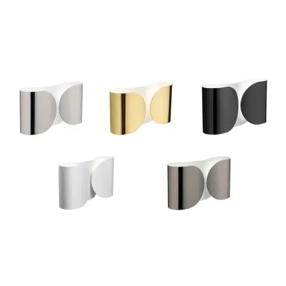 Contemporary Metal 2-Light Curved Wall Sconce Image - 20