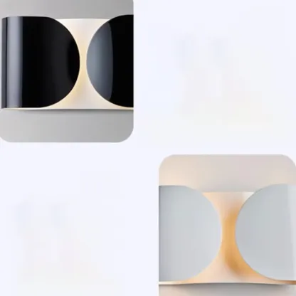 Contemporary Metal 2-Light Curved Wall Sconce Image - 22